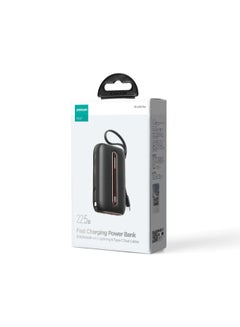 JOYROOM 20000 mAh JR-L012 Plus Colorful Series 22.5W mini Power Bank with Dual Cables Black  - Image 2