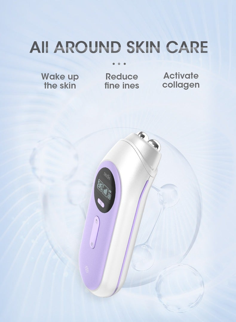 DEESS Rf Ems Skin Care Beauty Device Radio Frequency Anti Aging Microcurrent Face Lifting Instrument Purple - Image 2