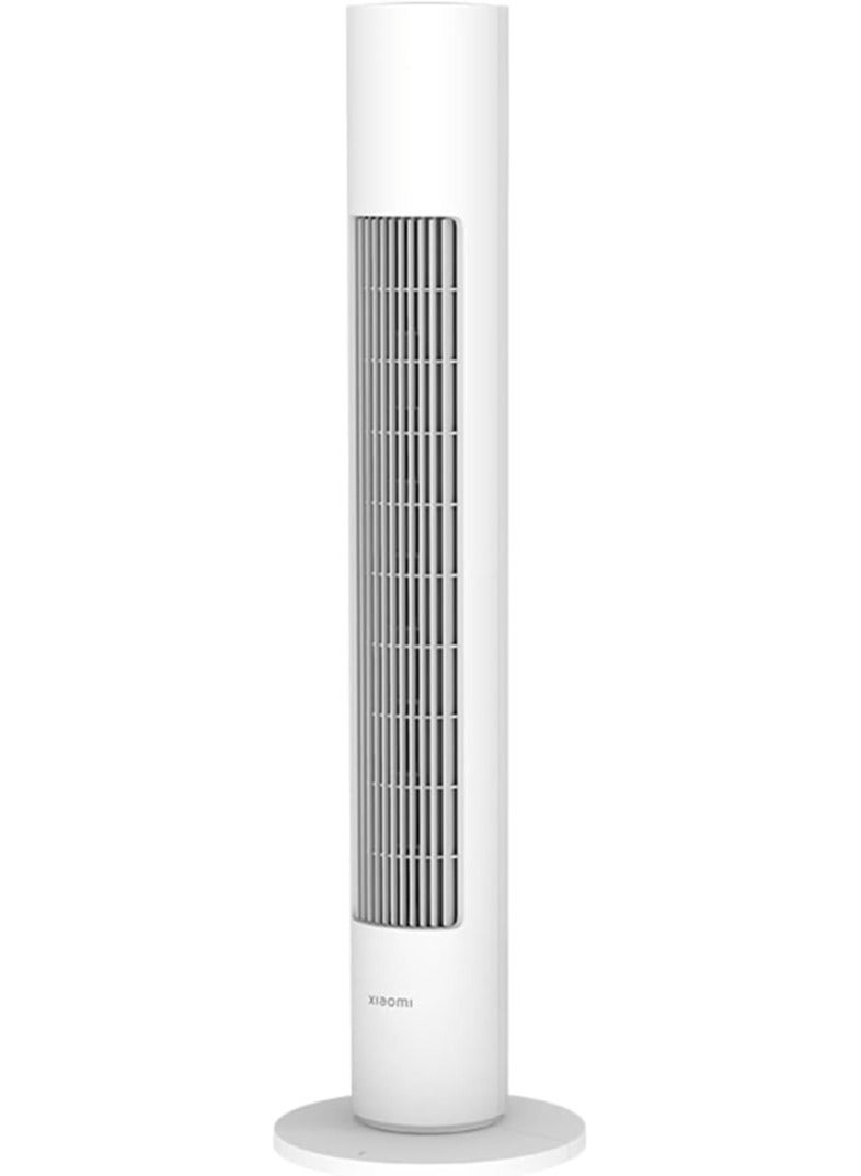 Xiaomi - Smart Tower Fan, Variable Frequency DC Fan, 34.6 Db Low Noise, 150° Adjustable Ultra-Wide Angle, 6.9 Mm Fine Air Outlet, Work With Google And Alexa BTTS01DM White - Image 1