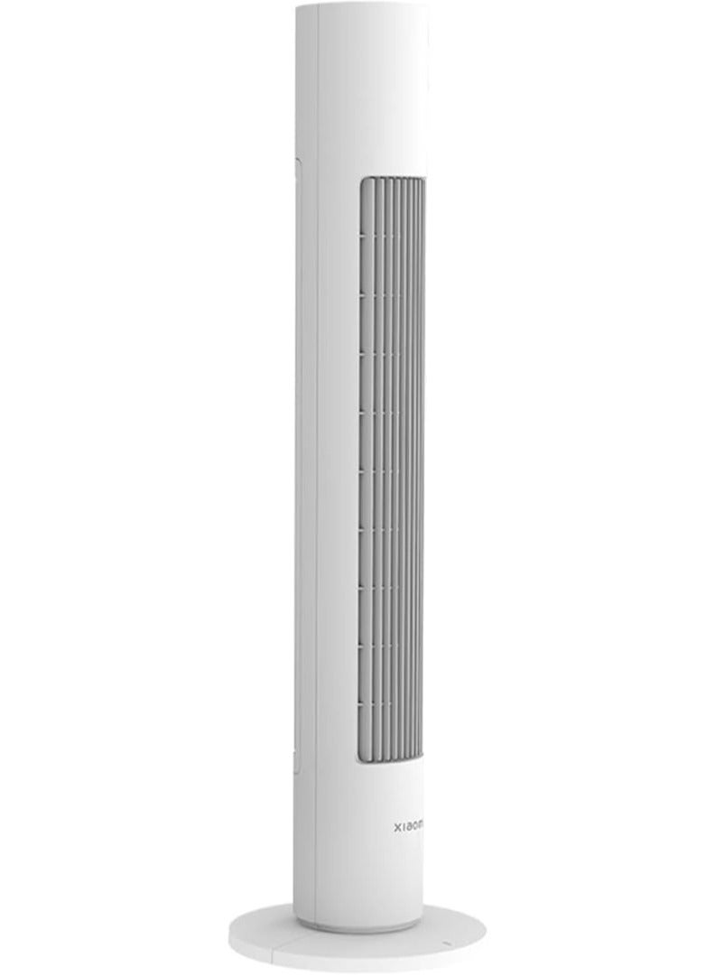 Xiaomi - Smart Tower Fan, Variable Frequency DC Fan, 34.6 Db Low Noise, 150° Adjustable Ultra-Wide Angle, 6.9 Mm Fine Air Outlet, Work With Google And Alexa BTTS01DM White - Image 1