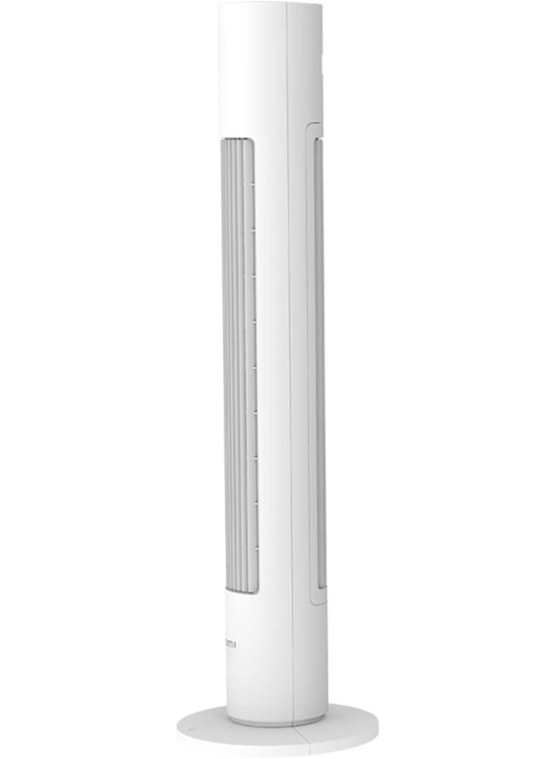 Xiaomi - Smart Tower Fan, Variable Frequency DC Fan, 34.6 Db Low Noise, 150° Adjustable Ultra-Wide Angle, 6.9 Mm Fine Air Outlet, Work With Google And Alexa BTTS01DM White - Image 1