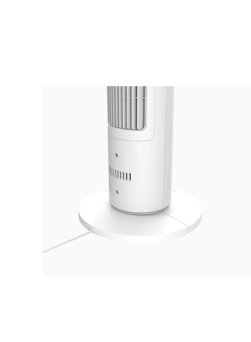 Xiaomi - Smart Tower Fan, Variable Frequency DC Fan, 34.6 Db Low Noise, 150° Adjustable Ultra-Wide Angle, 6.9 Mm Fine Air Outlet, Work With Google And Alexa BTTS01DM White - Image 1