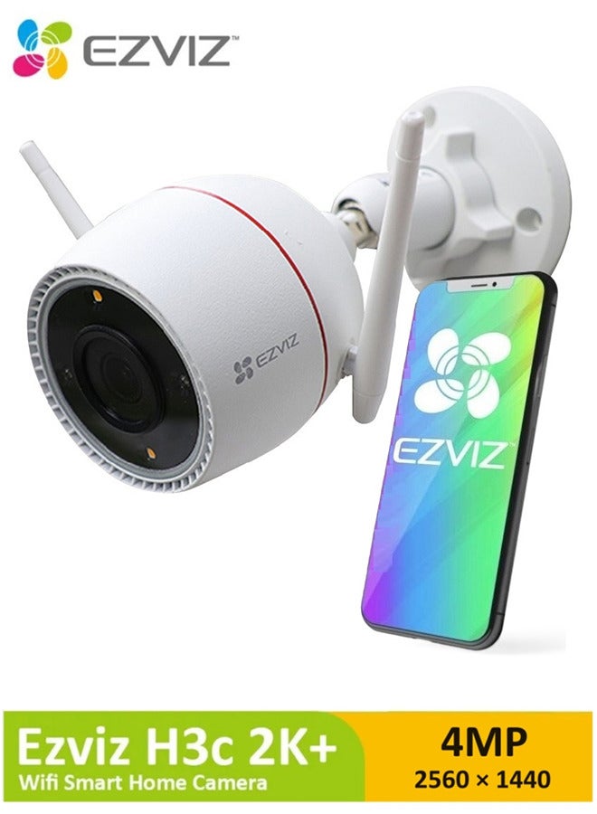 EZVIZ - H3c 2K⁺ Wi-Fi Smart Home Camera Full HD Color Night Vision 4MP - Image 1