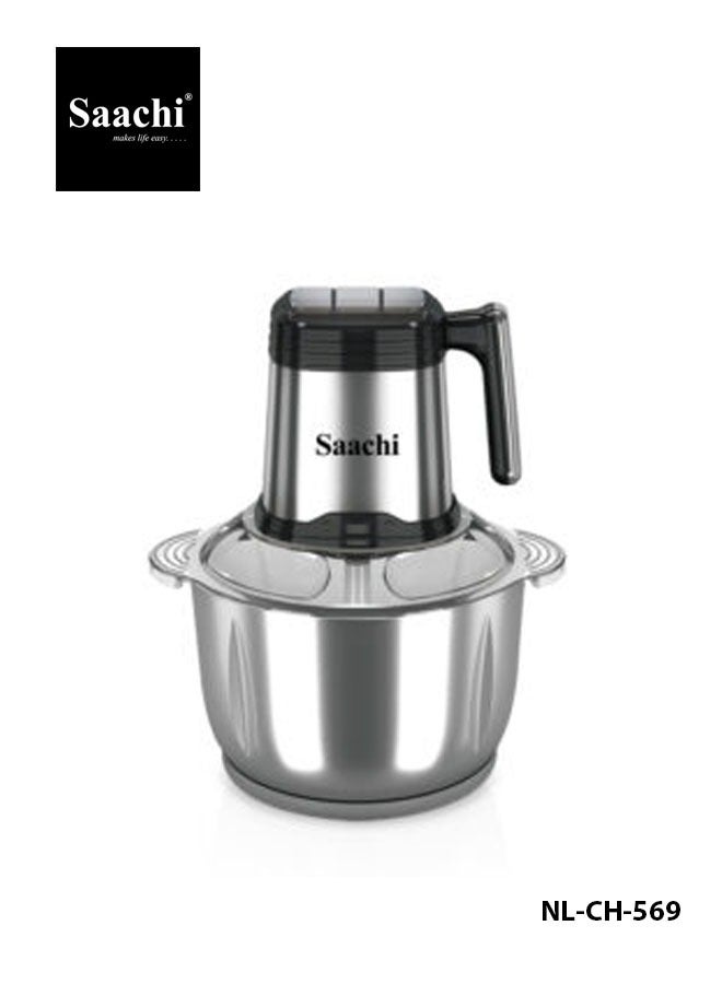 ساتشي مفرمة كهربائية 5 لتر 500 وات NL-CH-569 فضي