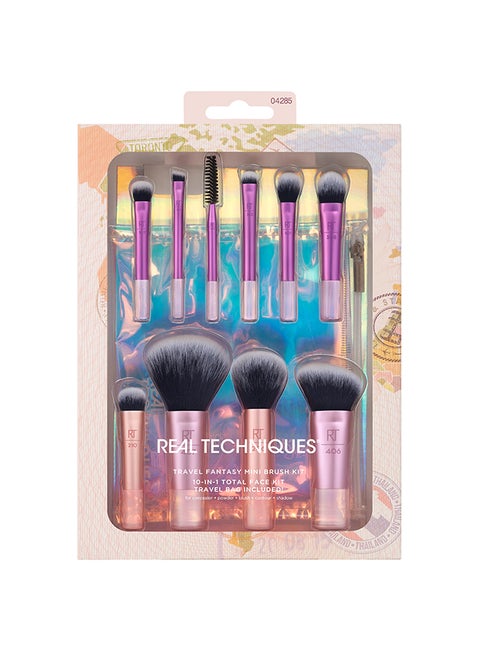 RT Travel Fantasy Mini Travel Brush Set Rust