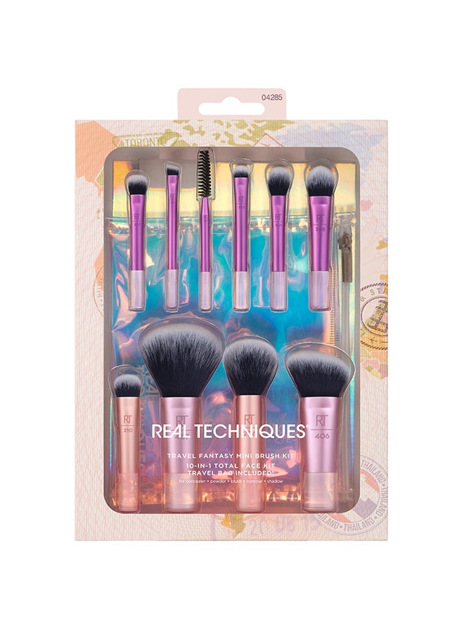 REAL TECHNIQUES RT Travel Fantasy Mini Travel Brush Set Rust - Image 1