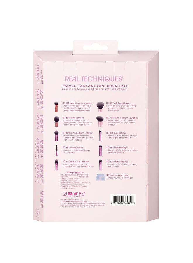 REAL TECHNIQUES RT Travel Fantasy Mini Travel Brush Set Rust - Image 2