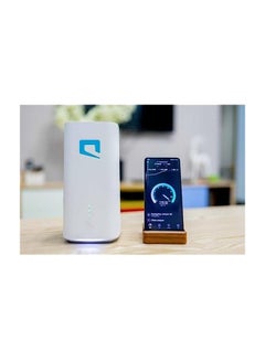 موبايلي 5G CPE 5 - جهاز 5G CPE5 Wi-Fi 6 فائق السرعة حتى 3600 ميجابت في الثانية - H155-381 - تقنية عالية السرعة تعمل جميع شرائح الاتصال - أبيض  - Image 3