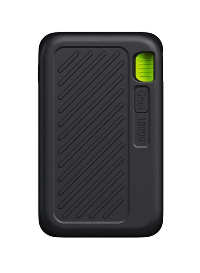 Goui - 10000 mAh Singi Power Bank – High-Capacity Portable Charger for Smartphones, Tablets, and More | Charge Multiple Devices Simultaneously | Compact, Convenient, and Travel-Friendly - Black - Image 1