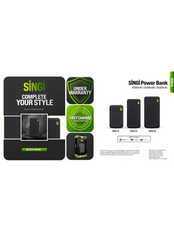 جوي سينقي بطارية متنقلة 10,000 ملي امبير – شاحن محمول عالي السعة للهواتف الذكية والأجهزة اللوحية والمزيد | شحن عدة أجهزة في نفس الوقت | تصميم مدمج ومريح ومثالي للسفر 10000 mAh - Image 4