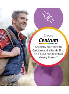 Centrum Multivitamin for Men, Multivitamin/Multimineral Supplement with Vitamin D3, B Vitamins and Antioxidants, Gluten Free, Non-GMO Ingredients - 250 Count  - Image 4