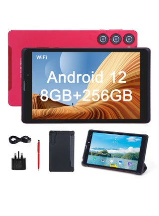 8 Inch Android 12 Tablet 256GB ROM+256GB Expandable 800*1280 IPS Screen With Protect Case, Keyboard CM835 Red - pnsku/N70028428V/45/_/1701766883/5d208324-f794-46ab-95b3-beb75c1bc2f7