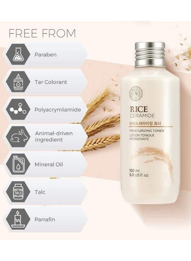 Rice And Ceramide Moisturizing Toner 150ml - https://f.nooncdn.com/p/pnsku/N70028436V/45/_/1701766896/e9b7f3e9-236e-45a1-bcba-bef1fee24088.jpg?width=original