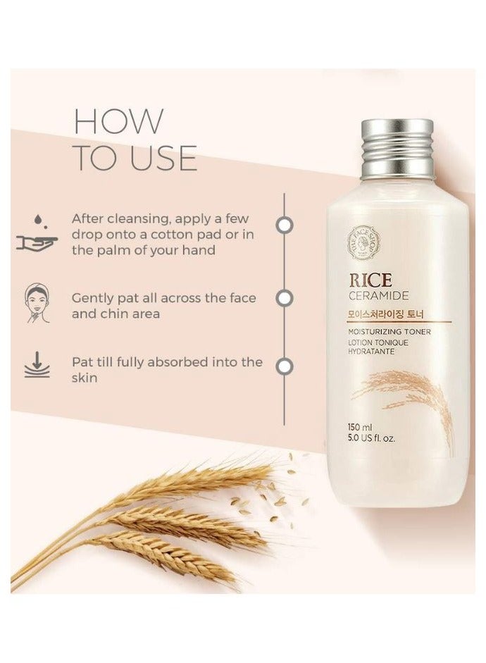 Rice And Ceramide Moisturizing Toner 150ml - https://f.nooncdn.com/p/pnsku/N70028436V/45/_/1701766897/8141de04-c6f6-4d9e-8c17-192a36a379d3.jpg?width=original
