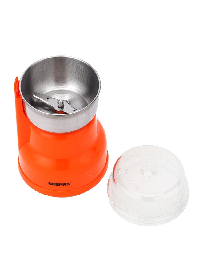 GEEPAS Coffee Grinder Powerful Motor With Durable Jar And Blade 0.04 kg 150 W GCG41018 Orange  - Image 2