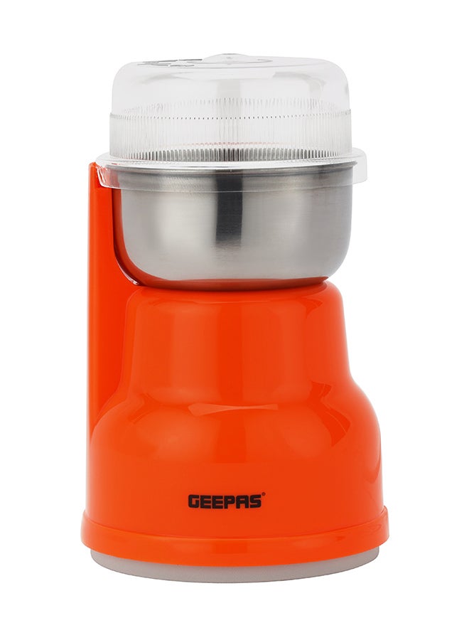 GEEPAS Coffee Grinder Powerful Motor With Durable Jar And Blade 0.04 kg 150 W GCG41018 Orange  - Image 1
