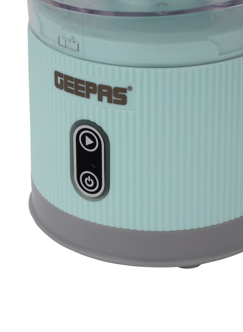 GEEPAS Rechargeable Portable Citrus Juicer, Wireless Operation 200 ml 80 W GCJ46019 Green  - Image 3