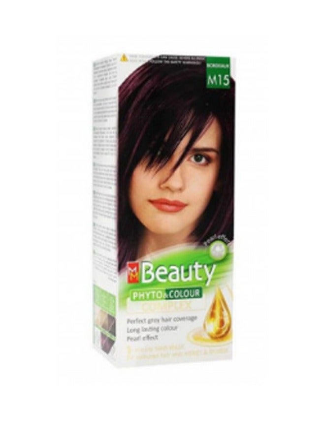 أم أم بيوتي صبغة شعر دائمة لون بوردو M15 125 جرام - Image 1