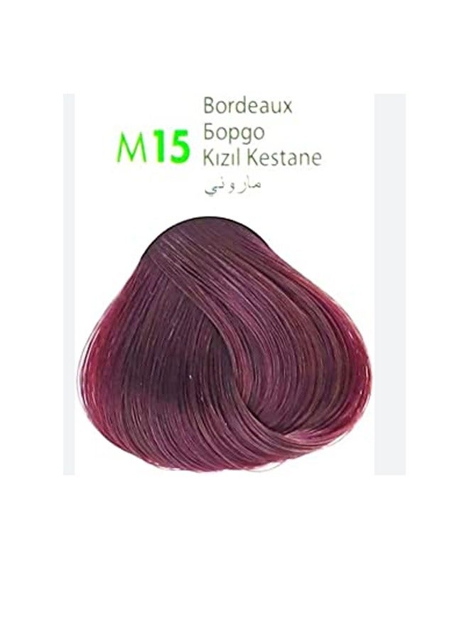أم أم بيوتي صبغة شعر دائمة لون بوردو M15 125 جرام - Image 2