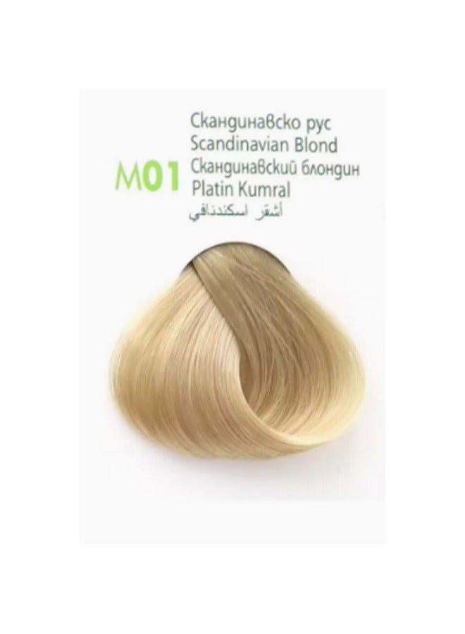 MMBeauty - Permanent Hair Dye color Scandinavian blonde M01 Scandinavian blonde M01 125grams - Image 1
