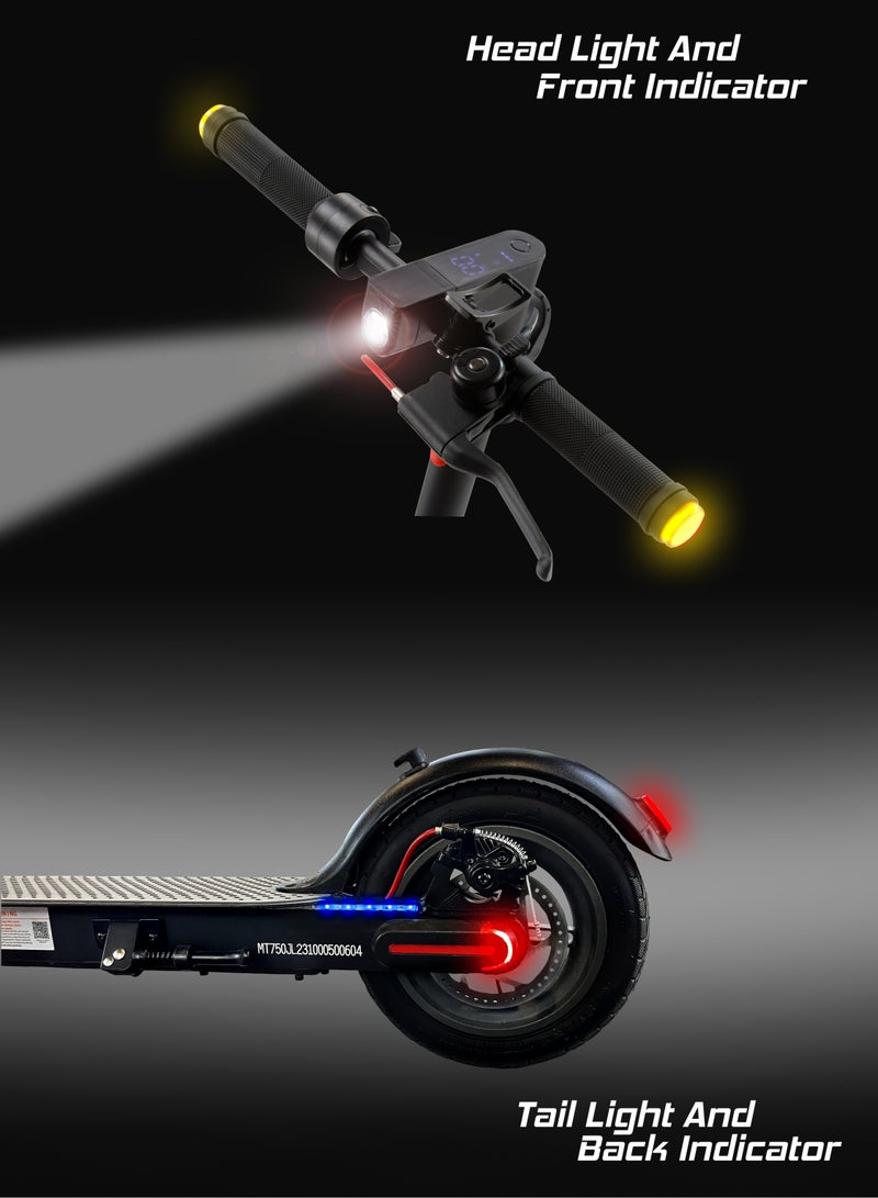 MYTOYS - MT750 High Speed Electric Scooter With Flashing Turn Signals 350W Brushless Motor Three Speed Modes - Image 1
