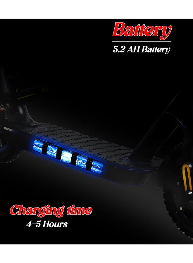 MYTOYS MT750 High Speed Electric Scooter, Super Fast 45km/h Speed, 350W Brushless Motor, Upgraded Battery, Flashing Lights Turn Signals, App control, Cruise Mode With free Helmet and Reflective Vest - Image 4