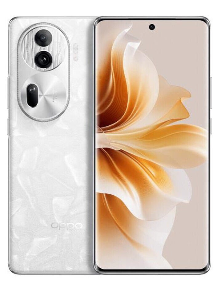 أوبو هاتف Reno 11 Pro بسعة 12 جيجابايت + 256 جيجابايت، إصدار صيني فضي 5G  - Image 1