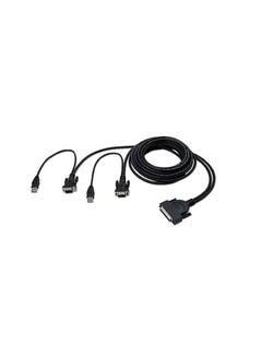 belkin OmniView Series Dual-Port KVM Cable, 12 feet, USB F1D9401-12 Black  - Image 2