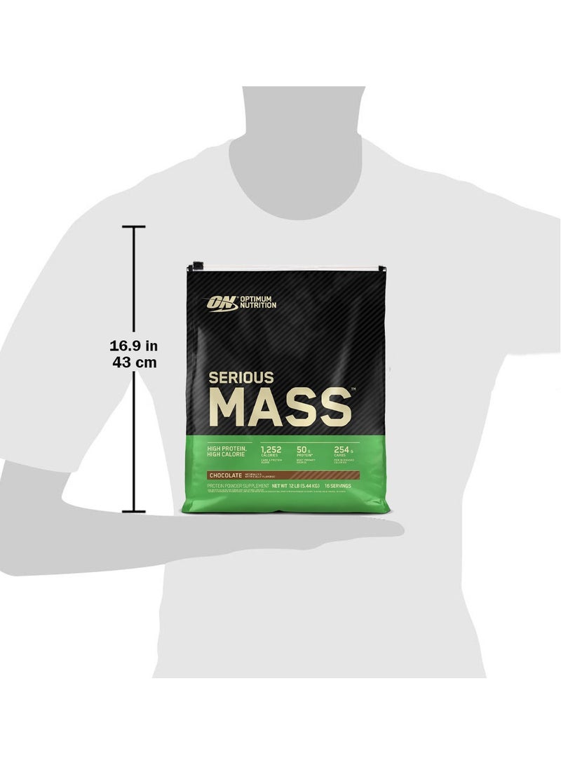 Optimum Nutrition Serious Mass Chocolate 12 lb  - Image 5