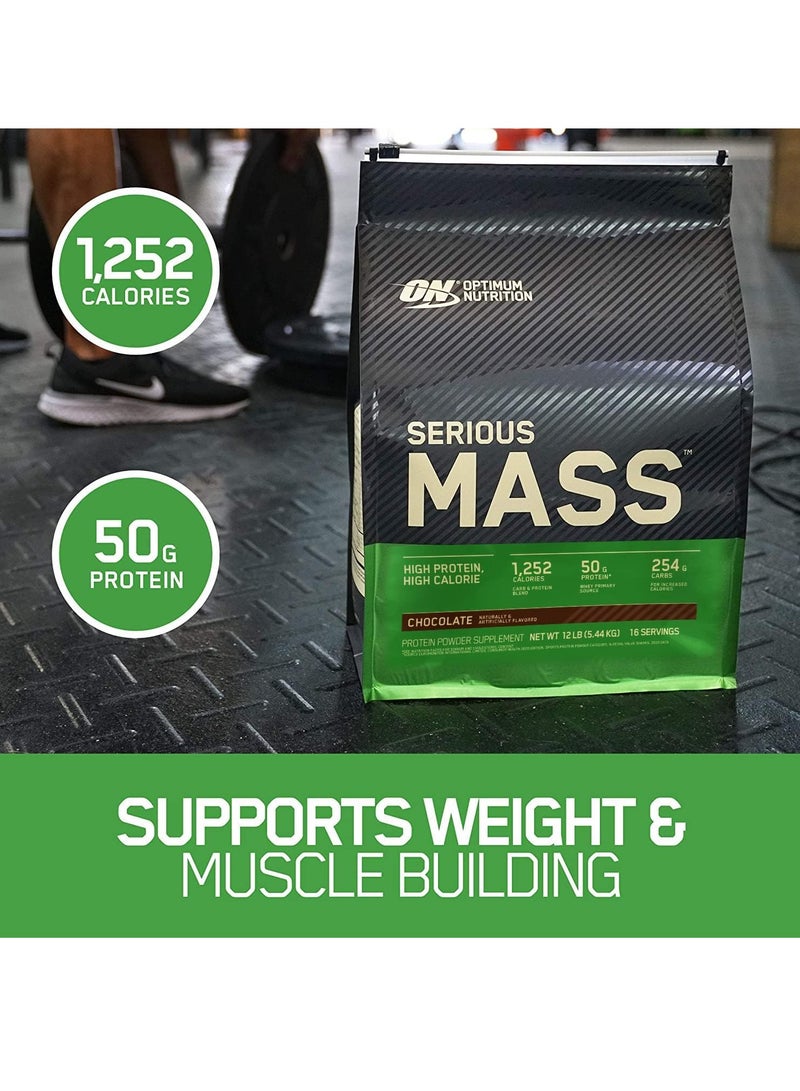Optimum Nutrition Serious Mass Chocolate 12 lb  - Image 4