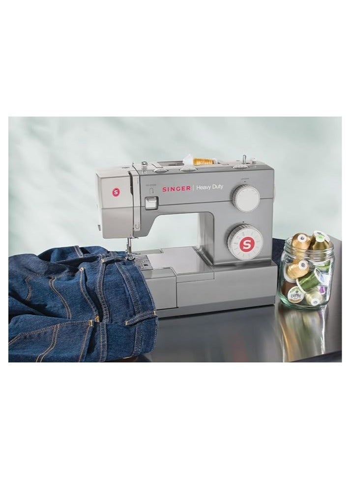 SINGER 4411 Heavy Duty Sewing Machine Used 4411 White - Image 2