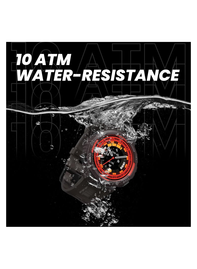 Amazfit Amazfit Active Edge Smart Watch with Stylish Rugged Sport & Fitness Design, GPS, AI Health Coach for Gym, Outdoor, Workouts & Exercise, 16 Days Battery, 10 ATM Water resistant. BLACK  - Image 2
