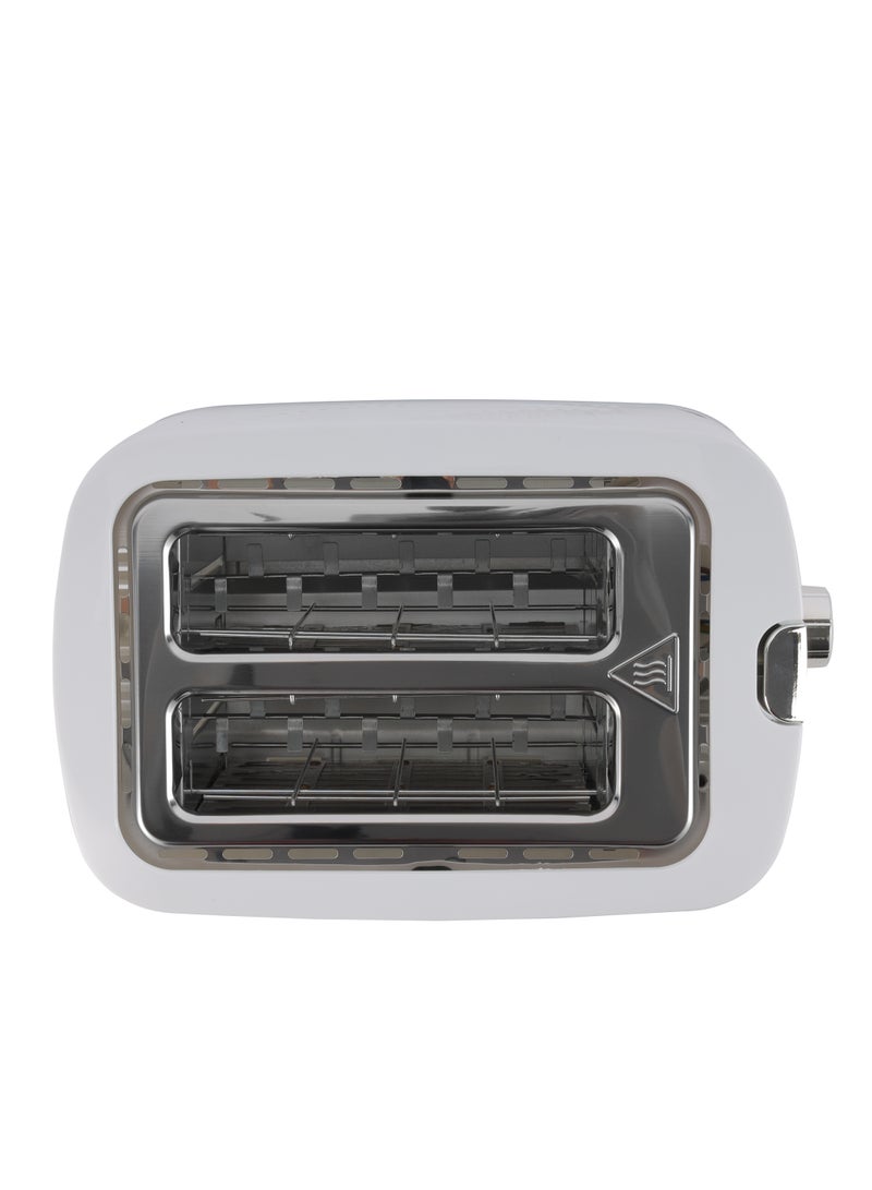 GEEPAS 2 Slice Bread Toaster With Re-Heat, Defrost, Stop Button, Adjustable Browning Control 7 Settings, Removable Crumb Collector Tray, Automatic Cut-Off, 900 Watt Power, Movable Steel Net 900 W GBT36554UK-WT White - Image 4