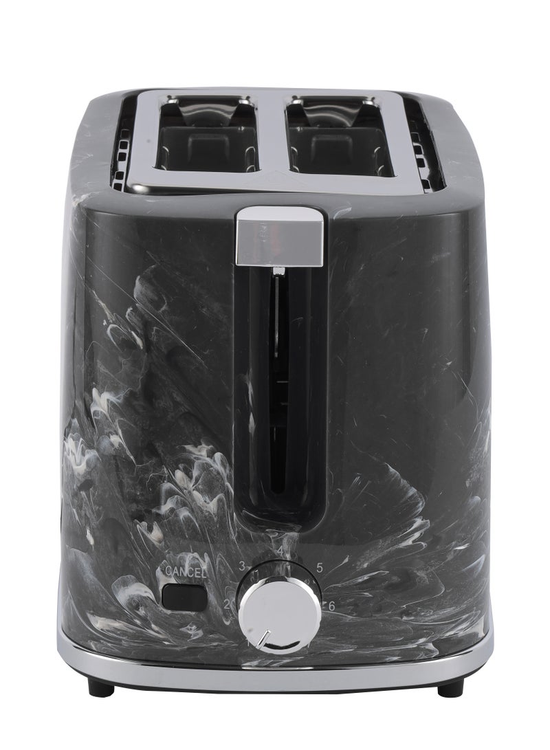 GEEPAS 2 Slice Bread Toaster With Cancel Button, Adjustable Browning Control 7 Settings, Removable Crumb Collector Tray, Automatic Cut-Off, 900 Watt Power, Movable Steel Net, Middle Setting Automatically 900 W GBT36555UK-BK Black - Image 4
