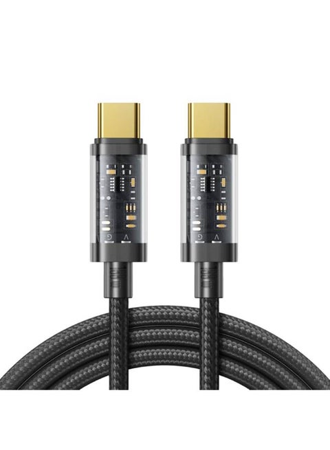 Fast Charging Data Cable Type-C to Type-C -1.2M Black