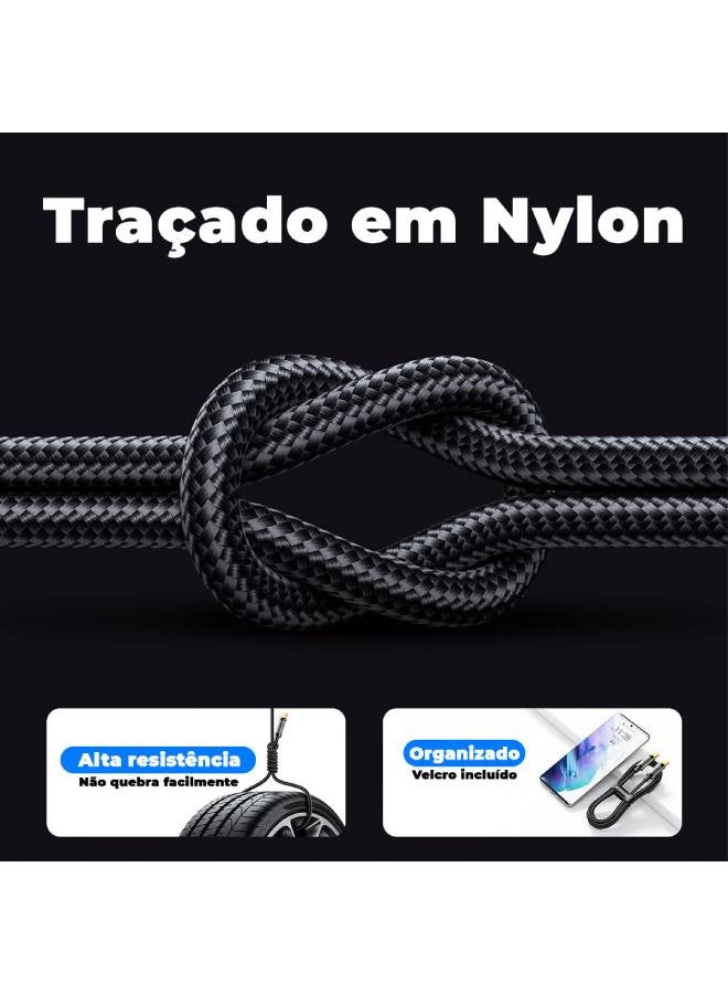 جوي روم - Fast Charging Data Cable Type-C to Type-C -1.2M Black - Image 1