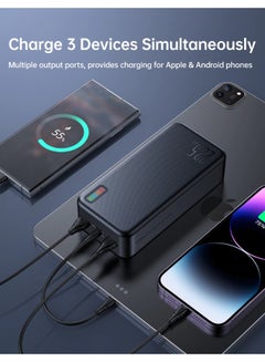 JOYROOM 10000 mAh JR-QP194/195/196 Dazzling Series 22.5W Power Bank Black  - Image 3