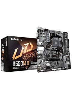 AMD B550M H Ultra Heavy Duty Motherboard with VRM Clear Digital Solution, GB LAN Network with Bandband Management, PCIe 4.0/3.0 x4 M.2, RGB FUSION 2.0, Fan Smart 5, Q-Flash Plus