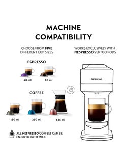 Nespresso Vertuo Next Deluxe Coffee Espresso Machine New By Krups Single Serve Coffee And Espresso Maker One Touch To Brew 1.1 L 1500 W XN910B Black & Grey  - Image 4