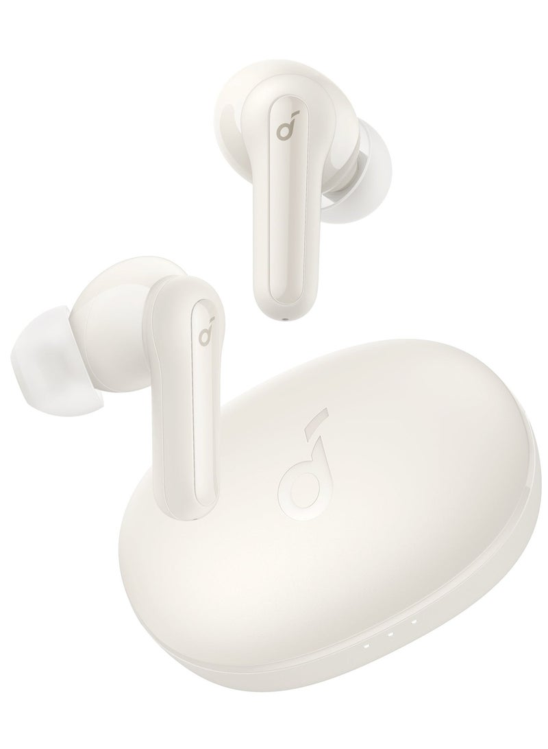 Anker - Soundcore Life P2 Mini Bluetooth Earphones, 10mm Drivers with Big Bass Wireless Earbuds, Custom EQ, Bluetooth 5.2, 32H Playtime, USB-C For Fast Charging, Tiny Size For Commute, Work White - Image 1