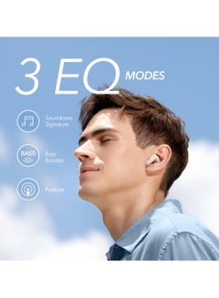 Anker Soundcore Life P2 Mini Bluetooth Earphones, 10mm Drivers with Big Bass Wireless Earbuds, Custom EQ, Bluetooth 5.2, 32H Playtime, USB-C For Fast Charging, Tiny Size For Commute, Work White  - Image 2