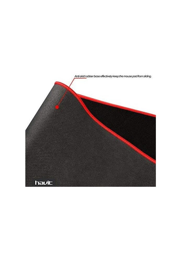 havit Gaming Mousepad HV-MP830  Premium Materials With Anti Slip Rubber Base, 900 300 ” 3mm Black  - Image 5