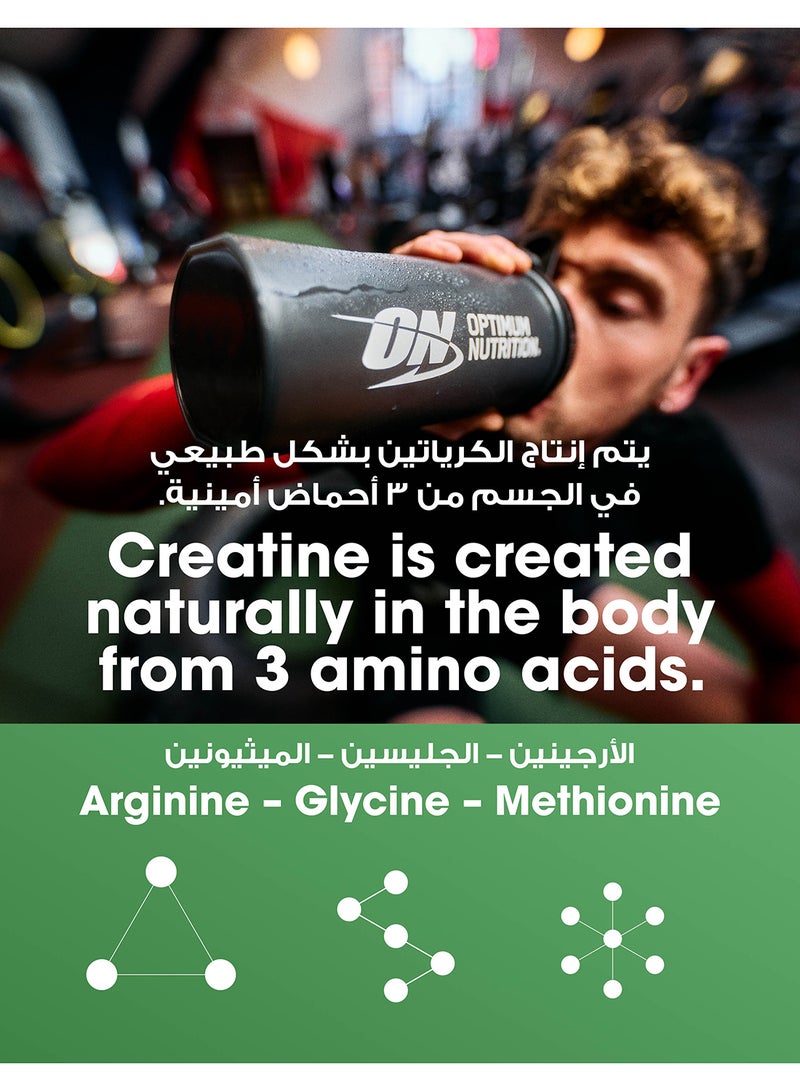 Optimum Nutrition - Micronized Creatine Monohydrate Powder For Muscle Building Support Unflavored 300 Grams 115 Servings - Image 1