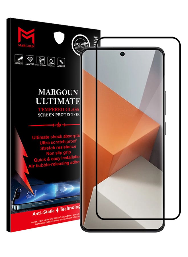 مارجون واقي شاشة Xiaomi Redmi Note 13 Pro+ من الزجاج المقوى بصلابة 9H ومضاد للخدش وواقي شاشة عالي الوضوح - Image 1
