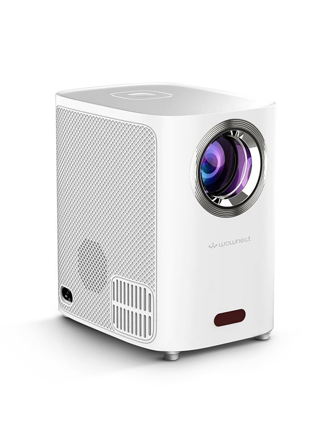 وونكت جهاز عرض Android صغير ذكي 5500 لومن مع شاشة 150 بوصة | مكبرات صوت هاي فاي مدمجة تدعم 1080P (60FPS) جهاز عرض محمول 4K | Android 9.0 TV تنزيل التطبيقات وجهاز عرض فيديو Bluetooth WiFi - Image 1