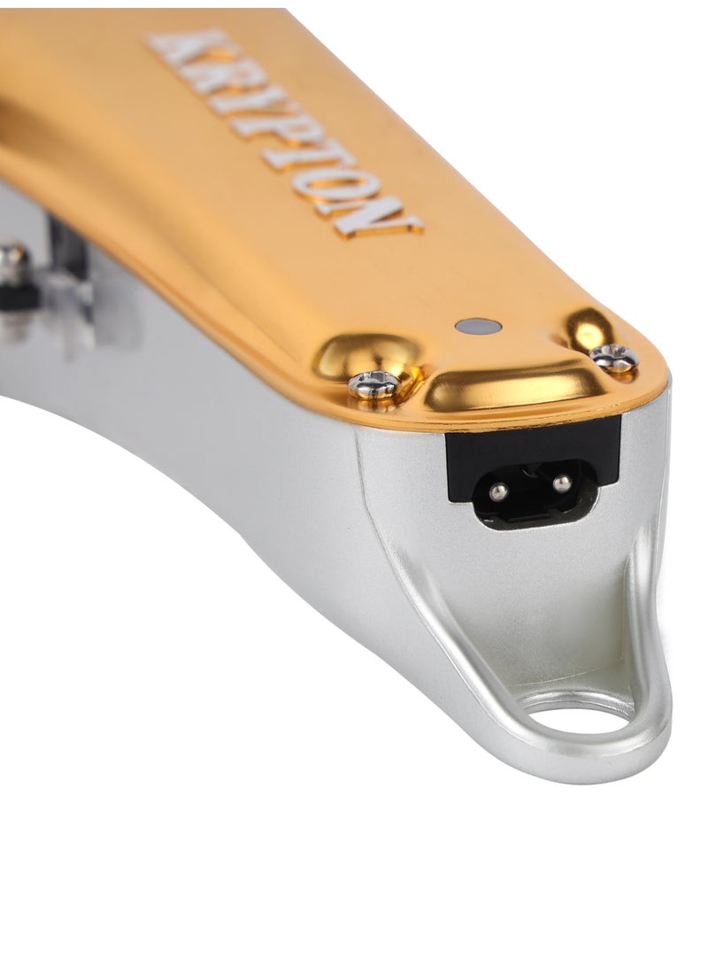 KRYPTON - Rechargeable Professional Hair Clipper With High-Capacity Battery And Fast Charging, 4 Hours Working- KNTR5293 Golden - Image 1