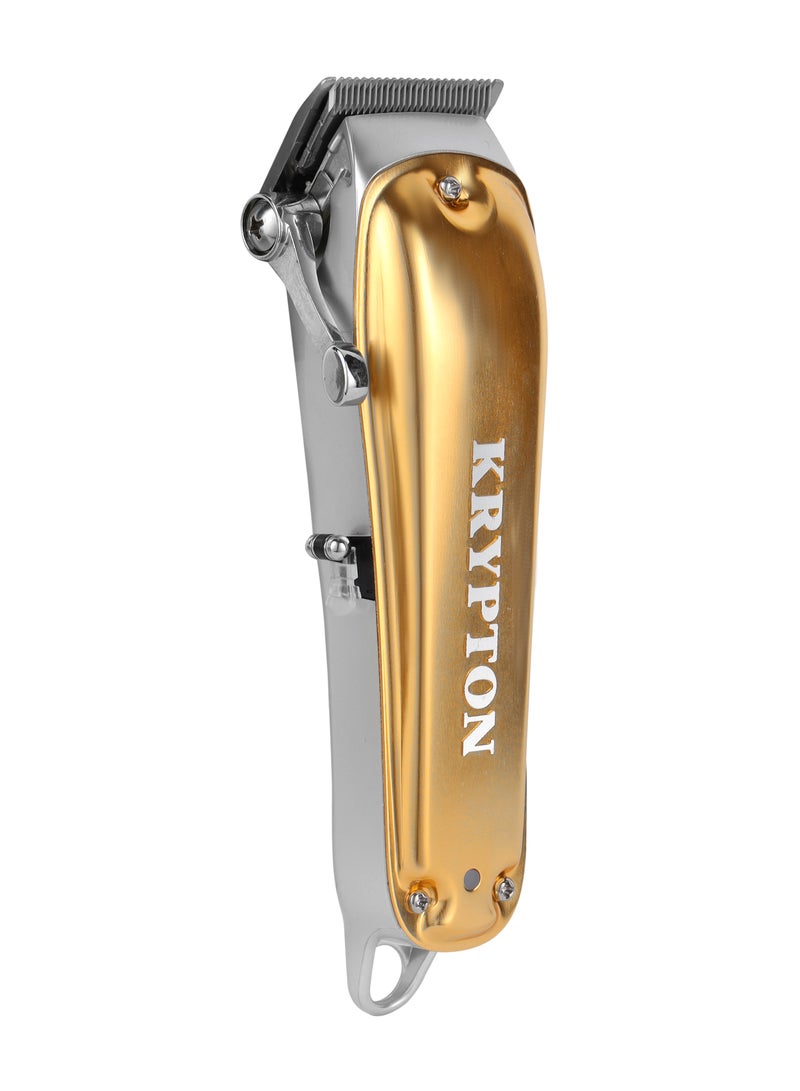 KRYPTON Rechargeable Professional Hair Clipper With High-Capacity Battery And Fast Charging, 4 Hours Working- KNTR5293 Golden  - Image 3