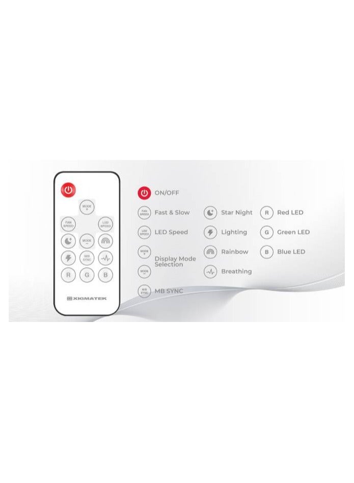 Starlink Ultra Arctic (3PCS White Easy Clip On & Smart Link Fan,ARGB & PWM Cable,Galaxy II Fan Control Box & Remote,Color Box) EN40856