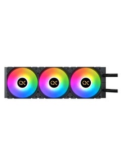 زيجماتيك FROZR-O II 360 (مبرد سائل AIO، أسود، رأس مضخة LCD، مروحة 3xX22A PWM ARGB، صندوق التحكم في مروحة Galaxy II وجهاز التحكم عن بعد) EN40443  - Image 4