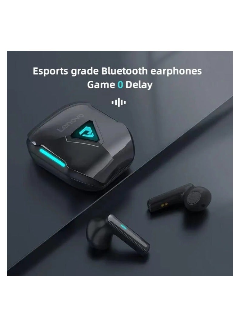 Lenovo TG132 True Wireless Bluetooth Game Earphones ENC Noise Reduction Games Senseless Delay Game Music Dual Mode Black  - Image 2